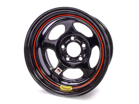 Wheel - Inertia Advantage - 15 x 10 in - 6.000 in Backspace - 5 x 5.00 in Bolt Pattern - Steel - Black Powder Coat - Each thumbnail 1