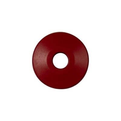 Bump Stop - Puck - 1.95 in OD - 0.550 in ID - 0.375 in Tall - Shock Mount - 85A Durometer - Polyurethane - Red - Each