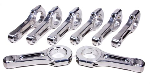 Connecting Rod - I Beam - 6.800 in Long - 7/16 in Cap Screws - Forged Aluminum - Big Block Chevy - Set of 8 thumbnail 1