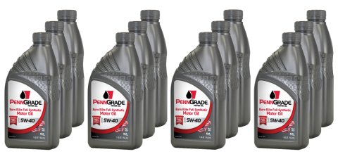 Motor Oil - Euro Elite - 5W40 - Synthetic - 1 qt Bottle - Set of 12