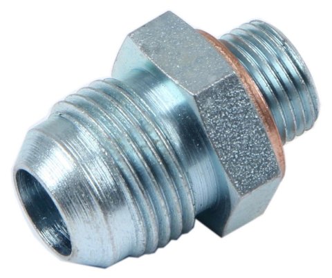 Fitting - Adapter - Straight - 10 AN Male to 5/8-18 in Male - Steel - Zinc Plated - Each thumbnail 2