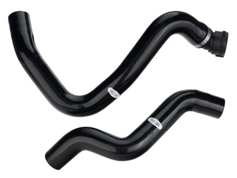 Radiator Hose Kit - Upper / Lower - Silicone - Black - Ford Coyote - Ford Mustang 1979-93 / 2011-14 - Kit