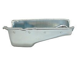 Engine Oil Pan - Street / Road Race - Rear Sump - 5 qt - 7.5 in Deep - Steel - Zinc Plated - 1-Piece Seal - Small Block Chevy - Each