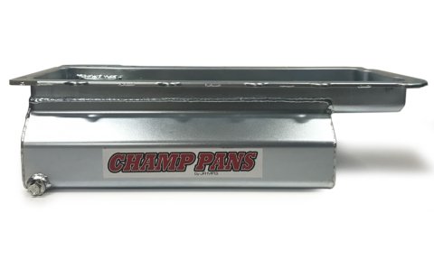 Engine Oil Pan - Marine / Road Race / Street / Strip - Wet Sump - 10 qt w/Filter - 5.5 in Deep - Aluminum - Natural - GM LS-Series - Each