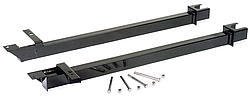 Subframe Connectors - Bolt-On - 2 x 1-1/2 x 0.083 Tubing - Steel - Black Powder Coat - Mopar A-Body 1967-76 - Kit
