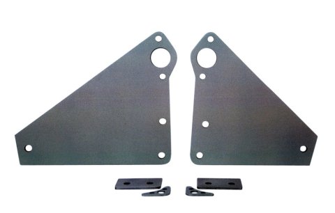 Motor Plate - Front - 9 x 8.25 x 0.25 in - 2-Piece - Aluminum - Natural - Big Block Chevy - Kit thumbnail 2