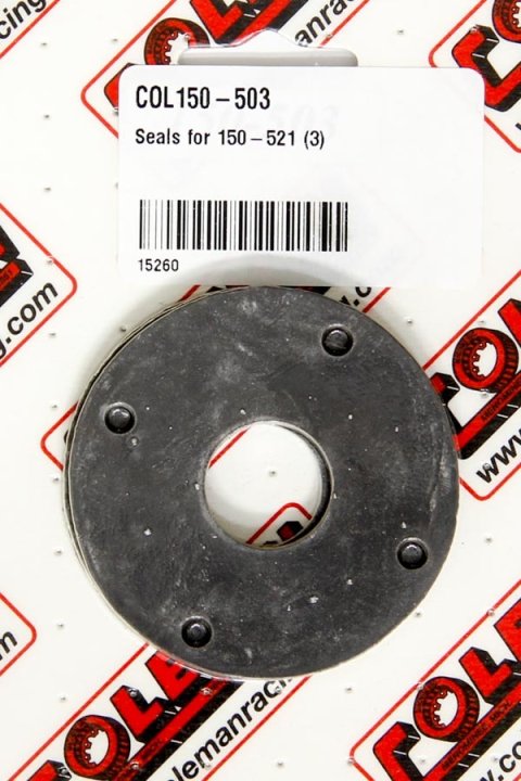 Axle Housing Seal Rebuild Kit - Replacement Seals - 2.625 in OD - 1.188 in ID - Rubber - Coleman Axle Seals - Set of 3 thumbnail 1