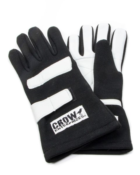 Driving Gloves - SFI 3.3/5 - Double Layer - Nomex - Black - X-Large - Pair thumbnail 1