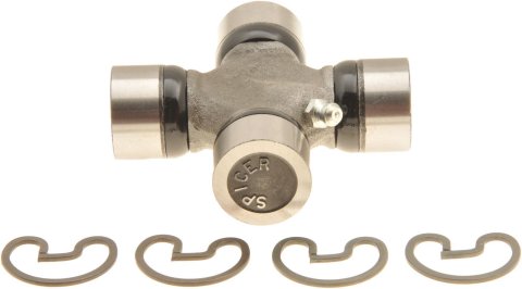 Universal Joint - 1310 Series - 1.062 in Bearing Caps - Clips Included - Greasable - Steel - Natural - Each