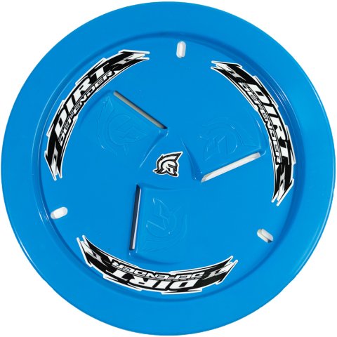 Mud Cover - Bolt-On - Hardware Included - Vented - Cover Only - Plastic - Light Blue - 15 in Wheels - Each thumbnail 2