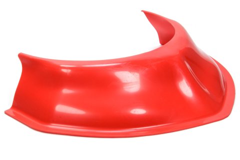 Hood Scoop - 3.5 in Tall - 20 in Wide - Tapered Front - Plastic - Red - Each