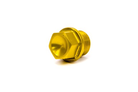 Drain Plug - 3/8 in NPT - Hex Head - Aluminum - Gold Anodized - DMI Bulldog CT-1 Center / Side Bells - Each