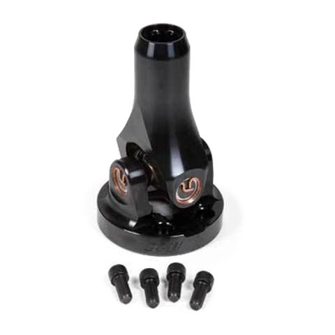 U-Joint Assembly - 2K11 H.D. - 16 Spline to 4-Bolt Flange - Gladiator U-Joint - Aluminum - Black Anodized - Small Block Chevy / Mopar - Each thumbnail 1