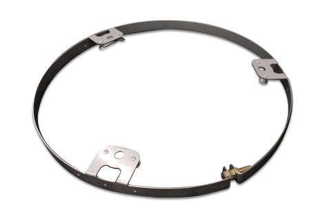 Mud Cover Ring - Quick Turn Fastener - Steel - Natural - 15 in Non Beadlock Wheels - Each