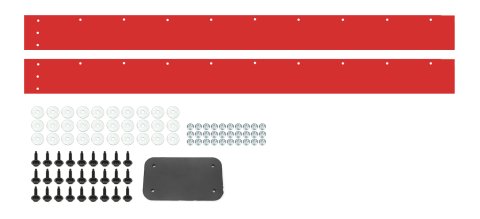 Air Valance - Killer Z - 2-Piece - Plastic - Red - GM F-Body 1981 - Kit
