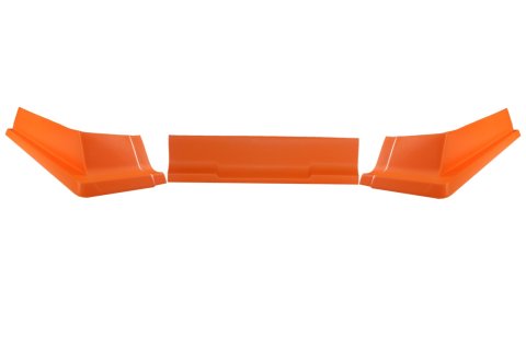 Air Valance - 3 Piece - Plastic - Orange - Dirt Modified - Each