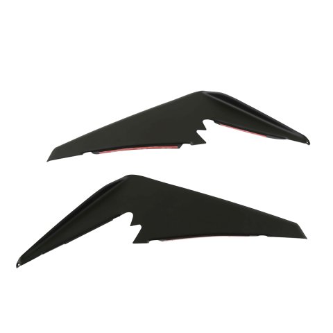 Spoiler - Dive Planes - Front - Split - Plastic - Black - Chevy Camaro 2019-22 - Pair
