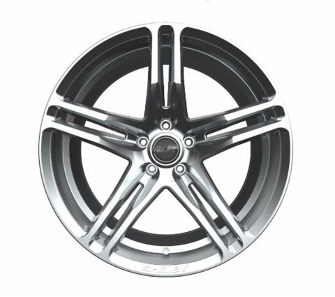 Wheel - CS14 - 20 x 11 in - 7.970 in Backspace - 5 x 4.50 in Bolt Pattern - Aluminum - Silver Paint - Each