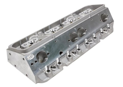Cylinder Head - Pro 1 - Bare - 2.100 / 1.600 in Valves - 245 cc Intake - 66 cc Chamber - Angle Plug - Aluminum - Small Block Chevy - Each