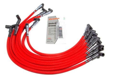 Spark Plug Wire Set - Livewires - Spiral Core - 10 mm - Red - 90 Degree Plug Boots - HEI Style Terminal - GM V8 - Kit thumbnail 2