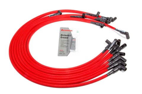 Spark Plug Wire Set - Livewires - Spiral Core - 10 mm - Red - 90 Degree Plug Boots - HEI Style Terminal - GM V8 - Kit thumbnail 2