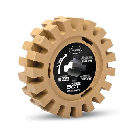 Sanding Wheel - Contour SCT - Eraser Wheel - 4.5 in OD - 3/4 in Keyed Shaft - Each thumbnail 2