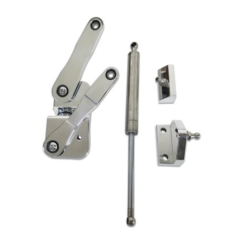 Hood Hinge - Stainless Hardware - Bearings - Aluminum - Polished - Chevy Truck 1947-54 - Kit thumbnail 1