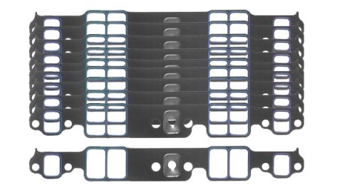 Intake Manifold Gasket - Printoseal - 0.06 in Thick - 1.23 x 1.99 in Rectangular Port - Composite - Small Block Chevy - Kit