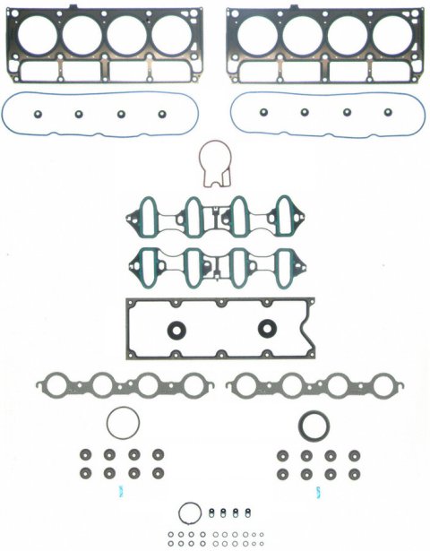 Engine Gasket Set - Top End - Top-Hat Valve Stem Seals - GM LS-Series - Kit