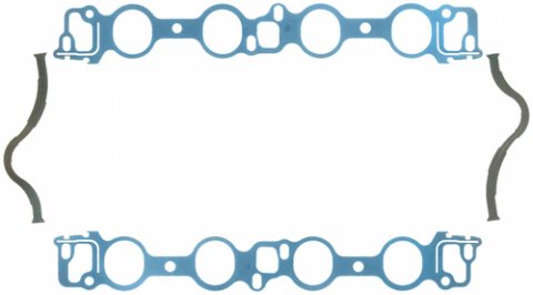 Intake Manifold Gasket - 1.98 x 2.261 in Oval Port - Steel Core Laminate - Big Block Ford - Kit