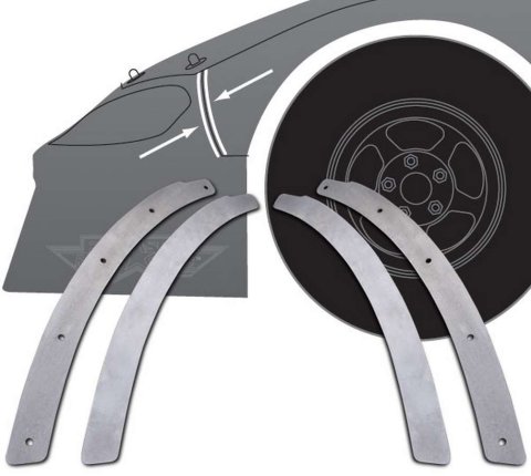 Backup Plate Kit - S2 Sportsman / ABC - Fender to Nose - 2 Front / Rear - Aluminum - Kit