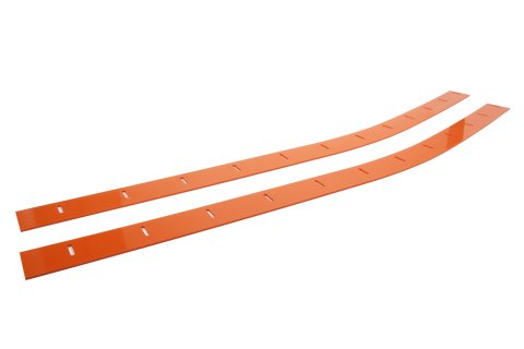 Wear Strip - ABC - 112 x 2.75 in - Plastic - Orange - Pair