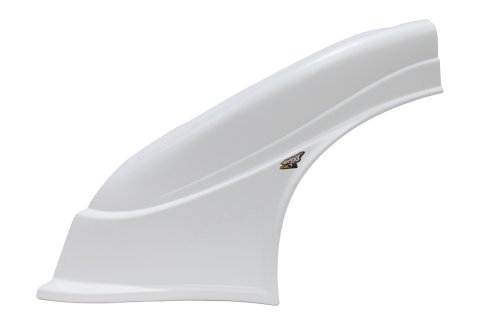 Fender - Driver Side - MD3 - New Style - Plastic - White - Dirt Late Model - Each