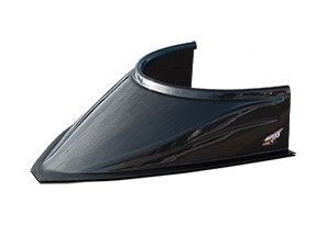 Hood Scoop - MD3 - 5 in Height - Curved Bottom - Plastic - Carbon Fiber Look - Dirt Late Model - Each