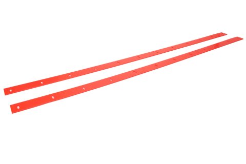 Wear Strip - 116 x 1.875 in - Plastic - Fluorescent Red - ABC NextGen - Pair
