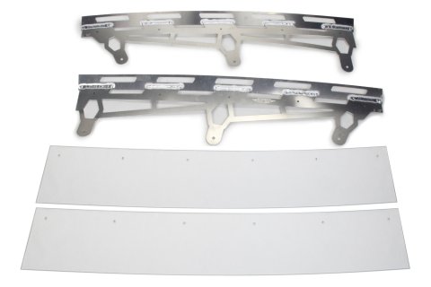 Spoiler - 60 x 5 in - 70 Degrees - 2-Piece - Polycarbonate Spoiler - Natural Aluminum Brackets - ABC NextGen - Kit