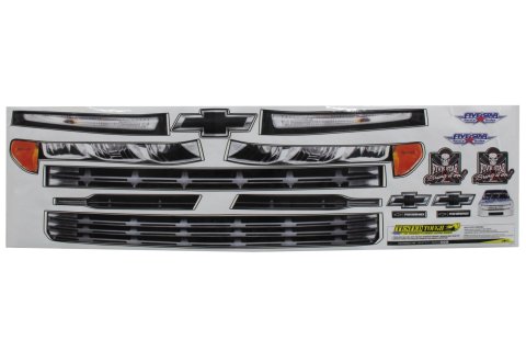 Graphics - Nose - Laminated Protective Coating - Chevy Silverado - Short Track Truck - Kit