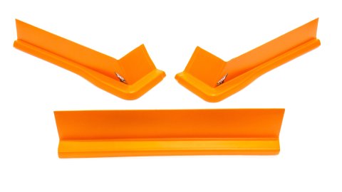 Air Valance - MD3 - 3 Piece - Plastic - Orange - Modified - Kit