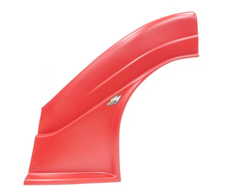 Fender - Driver Side - MD3 Evolution - Raised - Plastic - Red - Dirt Late Model - Each