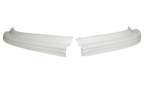 Air Valance - MD3 Evolution II - 2-Piece - Plastic - White - Dirt Late Model - Kit