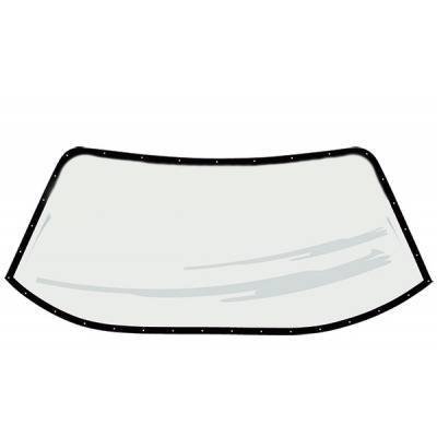Windshield - Short Track - 0.125 in Thick - Molded - Pre-Cut / Drilled - Greenhouse / Traditional Roof - Polycarbonate - Each thumbnail 2