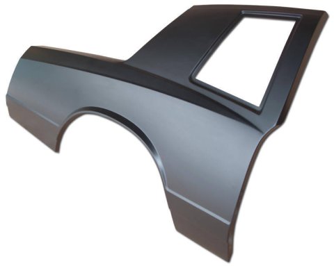 Quarter Panel - Passenger Side - Street Stock - Complete - Steel - Black Paint - Each