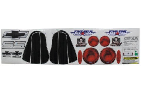 Graphics - Tail - Laminated Protective Coating - Chevy Monte Carlo 2003 - Kit