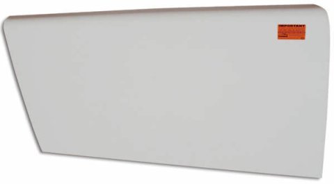 Door - Driver Side - ABC - Aluminum - White Paint - Each
