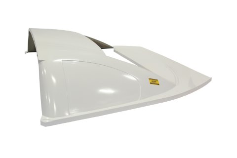 Roof - ABC - Rear Section - Greenhouse Roof - Composite - White - Each