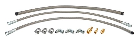 Power Steering Hose Kit - Reusable Ends - Braided Stainless - Flaming River Power Rack - GM Power Steering Pumps - Kit thumbnail 1