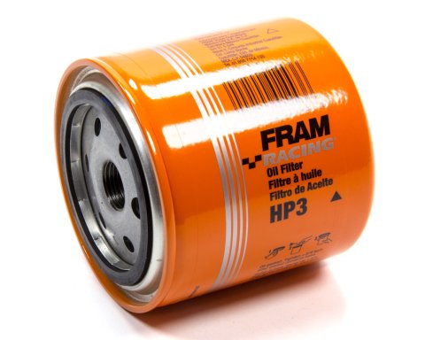 Oil Filter - HP - Canister - Screw-On - 3.75 in Tall - 3/4-16 in Thread - Steel - Orange Paint - Mopar B-Body 1960-89 - Each thumbnail 1