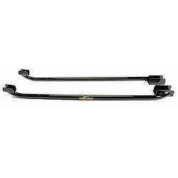 Subframe Connectors - Weld-On - 1-5/8 in OD x 0.125 Tubing - Steel - Black Powder Coat - Ford Mustang 1964-66 - Kit thumbnail 2