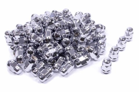 Lug Nut - Acorn Bulge - 12 mm x 1.50 Right Hand Thread - 3/4 in Hex Head - 60 Degree Seat - Closed End - Steel - Chrome - Set of 100 thumbnail 2