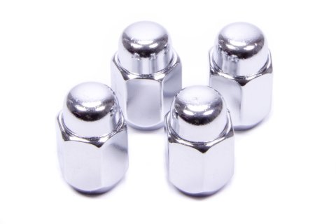Lug Nut - Acorn - 12 mm x 1.50 Right Hand Thread - 13/16 in Hex Head - 60 Degree Seat - Closed End - Steel - Chrome - Set of 4